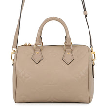 将图像加载到图库查看器中,LOUIS VUITTON Speedy Bandouliere TourterelleM59273 Monogram Empreinte Leather Size 25