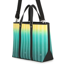 将图像加载到图库查看器中,LOUIS VUITTON Weekend tote Green/YellowM59919 Damier stripe Size PM