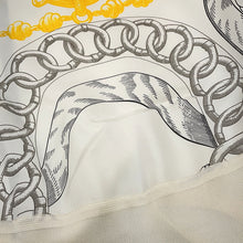 将图像加载到图库查看器中,HERMES Blouse Palefroi Remix Size 34 Blanc NarkleH5H0628DLTL34 Silk100%