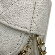 将图像加载到图库查看器中,CHANEL Chain Phone Case WhiteAP2096-B10583-10601 Caviar Leather