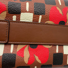 将图像加载到图库查看器中,PRADA Bowling 2-way Handbag Brown/Multicolor1BB030 Leather PVC