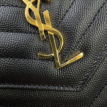 将图像加载到图库查看器中,SAINT LAURENT PARIS Cassandra Envelope Chain Wallet Black393953BOW011000 Leather