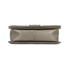 Load image into Gallery viewer, CHANEL Boy Chanel Studded ChainShoulder Bag MetalicGrayA67086 Vintage calf Size 25