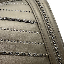 Load image into Gallery viewer, CHANEL Boy Chanel Studded ChainShoulder Bag MetalicGrayA67086 Vintage calf Size 25