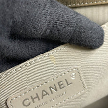 Load image into Gallery viewer, CHANEL Boy Chanel Studded ChainShoulder Bag MetalicGrayA67086 Vintage calf Size 25