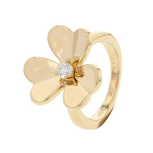 Load image into Gallery viewer, Van Cleef & Arpels Frivole Ring 1 flower Size Small 42/#2VCARP2DS42/VCARP2DS00 18K Yellow Gold