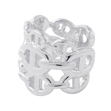 Load image into Gallery viewer, HERMES Chaine d'Ancre Anchene Ring Size GM/51/#11 SV925