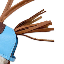 将图像加载到图库查看器中,HERMES Rodeo Robeo Plush Gold/Celeste/Terre Lambskin Mouton Size PM