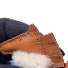 将图像加载到图库查看器中,HERMES Rodeo Robeo Plush Gold/Celeste/Terre Lambskin Mouton Size PM