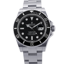 将图像加载到图库查看器中,ROLEX Submariner Date W41mm Stainless Steel Black Dial126610LN