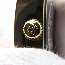 Load image into Gallery viewer, HERMES H Watch GM H34mm×W30mm Stainless Steel Gold Plated Epsom(Black) Silver DialHH1.801