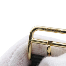 Load image into Gallery viewer, HERMES H Watch GM H34mm×W30mm Stainless Steel Gold Plated Epsom(Black) Silver DialHH1.801