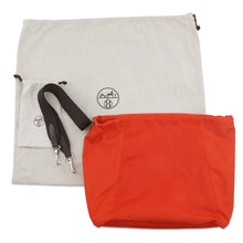 Load image into Gallery viewer, HERMES Bloom Sac de Pansage Navy/Feu Toile Chevrons Canvas