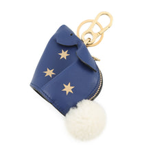 Load image into Gallery viewer, LOEWE Bunny Stars Animal Bag Charm Blue/Gold199.30ST40 Leather