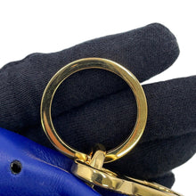 Load image into Gallery viewer, LOEWE Bunny Stars Animal Bag Charm Blue/Gold199.30ST40 Leather
