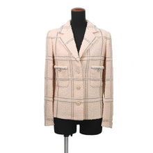 Load image into Gallery viewer, CHANEL CC LogoButton TweedJacket Size 34 Pink/BlackP71173 Wool76% Acryl22% Polyester1% Polyamide1%