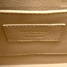将图像加载到图库查看器中,SAINT LAURENT PARIS Solferino Shoulder Bag Beige/Black739139 Nubuck Leather Patent Leather Size Small