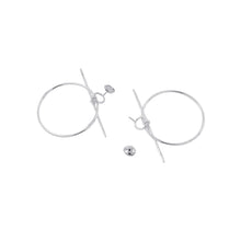 Load image into Gallery viewer, HERMES Loop Earrings Size MM SV925