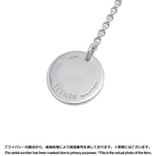 将图像加载到图库查看器中,HERMES Ex Libris Necklace Size PM SV925 K18PG