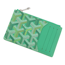 将图像加载到图库查看器中,GOYARD Bourbon Zip-Around Card Holder Meadow GreenBOURBOPMLTY PVC/Leather