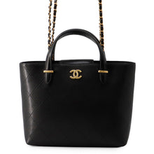 将图像加载到图库查看器中,CHANEL Matelasse 2WayTote Bag BlackAS5777 Caviar Leather