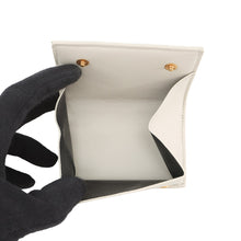 将图像加载到图库查看器中,SAINT LAURENT PARIS Origami Tiny Wallet Off-white668274 Leather