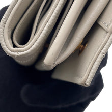 将图像加载到图库查看器中,SAINT LAURENT PARIS Origami Tiny Wallet Off-white668274 Leather