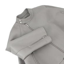 Load image into Gallery viewer, LOEWE Trapeze Leather Jacket Size 36 GrayS540Y34L35 Leather