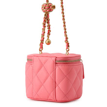 将图像加载到图库查看器中,CHANEL Matelasse Small Vanity Bag PinkAP1447 Lambskin