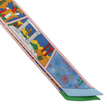 将图像加载到图库查看器中,HERMES Twilly HERMES Factory Suite Rose Pale/Blue/Multicolor Silk100%