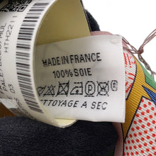 将图像加载到图库查看器中,HERMES Twilly HERMES Factory Suite Rose Pale/Blue/Multicolor Silk100%