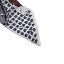 Load image into Gallery viewer, HERMES Twilly Crouthe Cavalier En Formes Blanc/Gris/Brown Silk100%