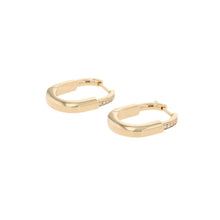 Load image into Gallery viewer, TIFFANY&Co. Padlock Half-Diamond Earrings Size Small74366031 18K Yellow Gold