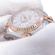 将图像加载到图库查看器中,ROLEX Datejust W26mm Stainless Steel K18PG Meteorite Dial179171G