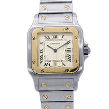 Load image into Gallery viewer, CARTIER Santos Galve LM H41mm×W29mm Stainless Steel 18KYG Ivory DialW20011C4