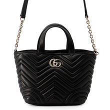 Load image into Gallery viewer, GUCCI GG Marmont Tote Bag Black?847386 Lambskin Size Small