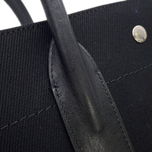 将图像加载到图库查看器中,SAINT LAURENT PARIS Rive Gauche Tote Bag Black632539 Canvas Leather Size Small