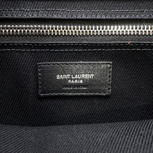 将图像加载到图库查看器中,SAINT LAURENT PARIS Rive Gauche Tote Bag Black632539 Canvas Leather Size Small