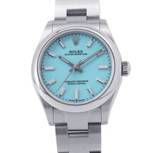将图像加载到图库查看器中,ROLEX Oyster Perpetual 31 W31mm Stainless Steel Turquise Blue Dial277200