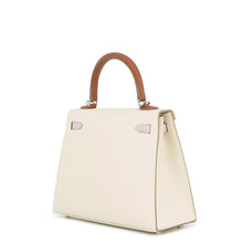 Load image into Gallery viewer, HERMES Kelly Sellier Craie/Gold/Mauve Pale Epsom Size 25