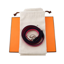 将图像加载到图库查看器中,HERMES Evelyne Amazon Long Caban/Rose Shocking/Blue Indigo Taurillon Clemence Size TPM