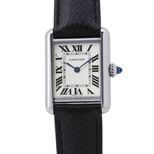 Load image into Gallery viewer, CARTIER tank mast SM H29.5mm×W22mm Stainless Steel Leather Silver DialWSTA0042