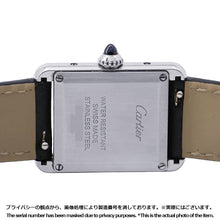 Load image into Gallery viewer, CARTIER tank mast SM H29.5mm×W22mm Stainless Steel Leather Silver DialWSTA0042