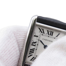 Load image into Gallery viewer, CARTIER tank mast SM H29.5mm×W22mm Stainless Steel Leather Silver DialWSTA0042