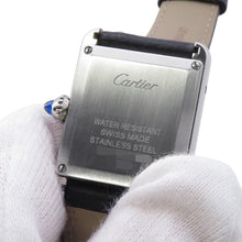 Load image into Gallery viewer, CARTIER tank mast SM H29.5mm×W22mm Stainless Steel Leather Silver DialWSTA0042