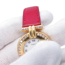 将图像加载到图库查看器中,CARTIER Mastocolize SM W23mm K18YG Leather White Shell Dial8057911