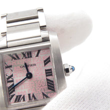 将图像加载到图库查看器中,CARTIER Tank francaise SM H27mm×W20mm Stainless Steel Pink DialW51035Q3