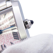 将图像加载到图库查看器中,CARTIER Tank Française SM 160th Anniversary Asia Limited Edition (Limited to 2500 pieces) H27mm×W20mm Stainless Steel Pink DialW51035Q3