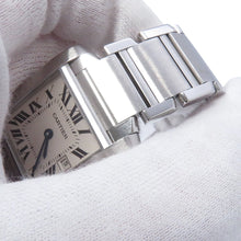 Load image into Gallery viewer, CARTIER Tank Francaise MM H30.4mmxW25.05mm Stainless Steel White DialW51011Q3