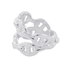 Load image into Gallery viewer, HERMES Chaine d'Ancre Double Row Ring Size 53/#13 SV925